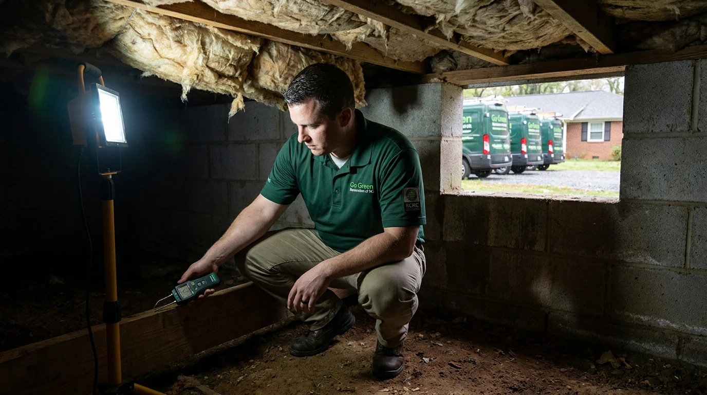 Attic and Crawl Space Insulation Removal and Install in Zebulon, NC